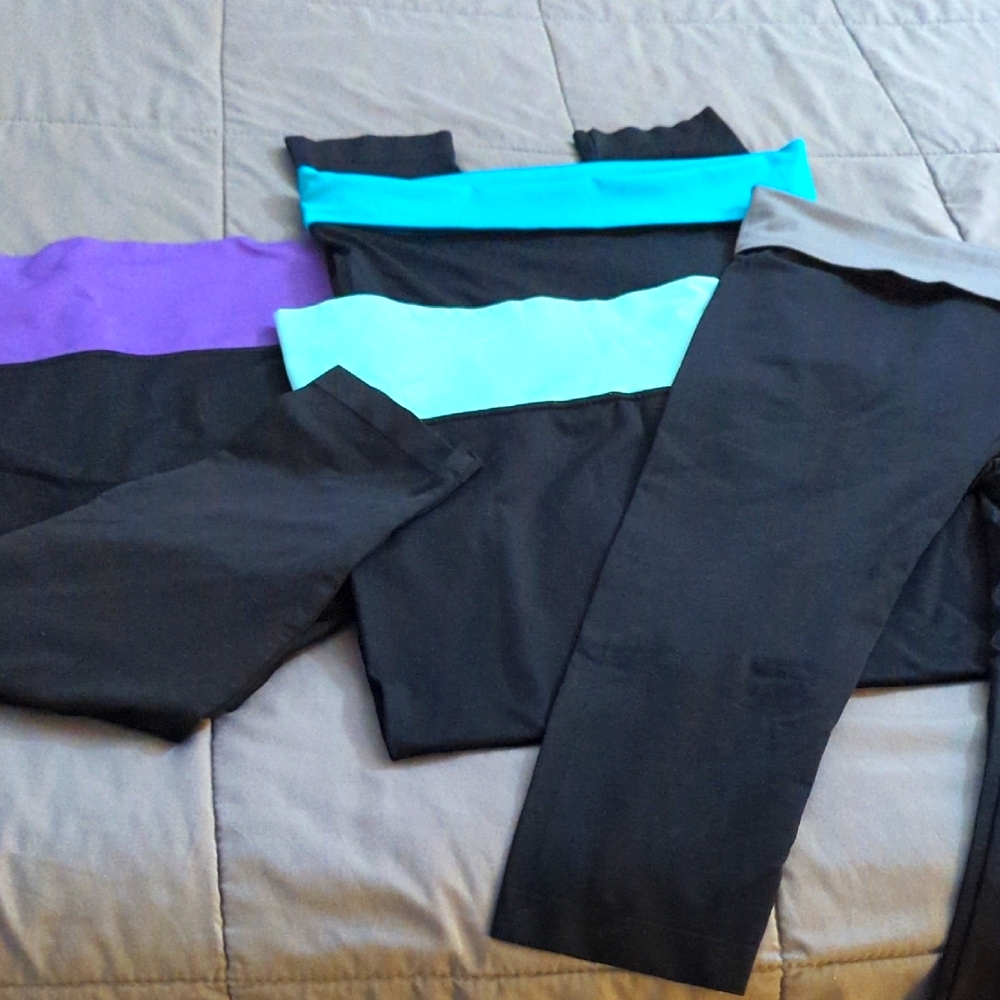 Colorful Yoga Pants Set - Four Pairs